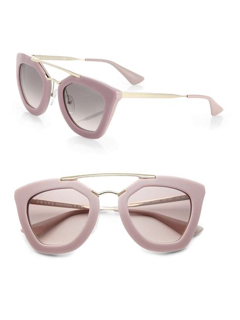 prada sunglasses with pink arms|crystal pink prada glasses.